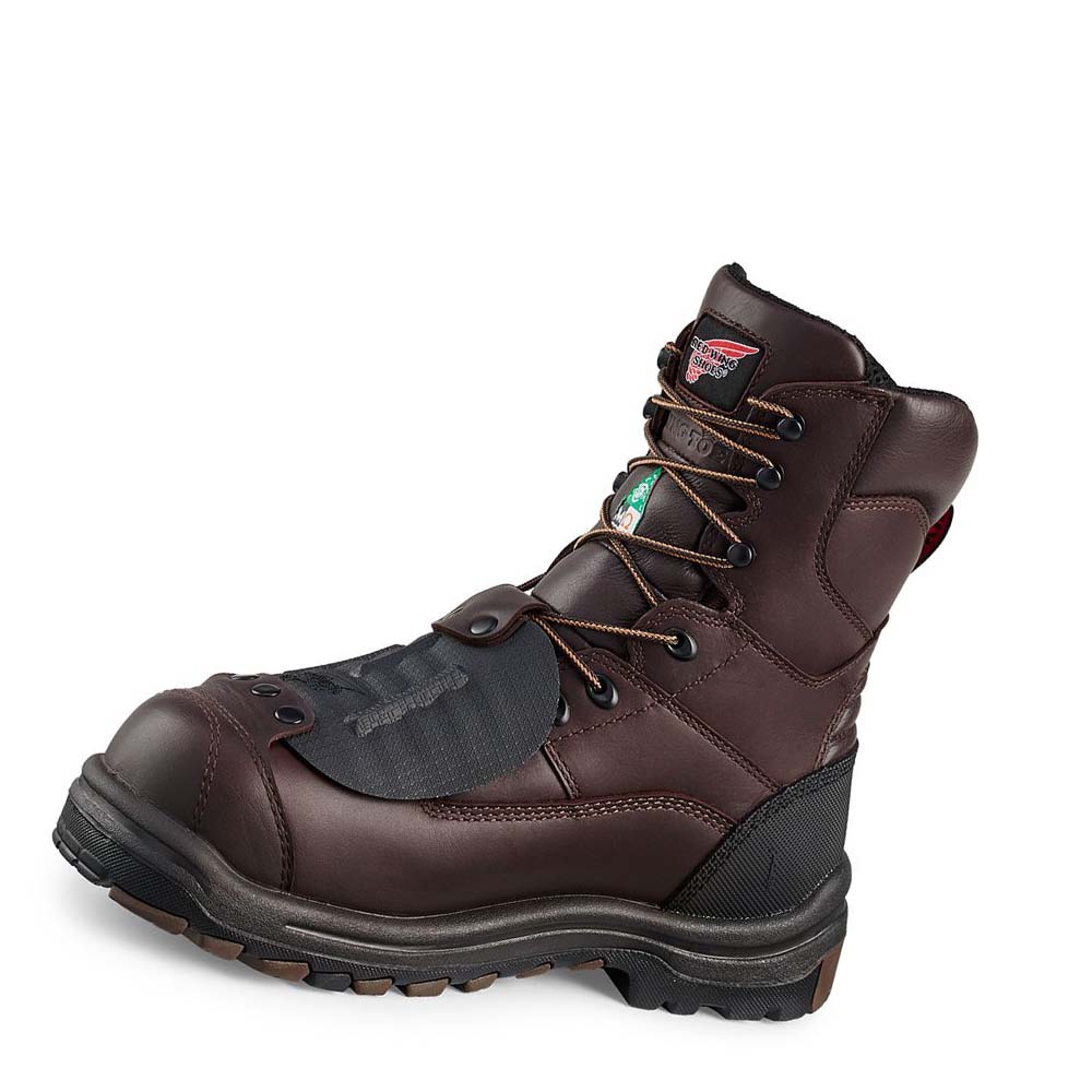 Red Wing King Toe® 8-inch CSA Metguard Safety Toe Men's Waterproof Boots Burgundy | ZA 360JPQ